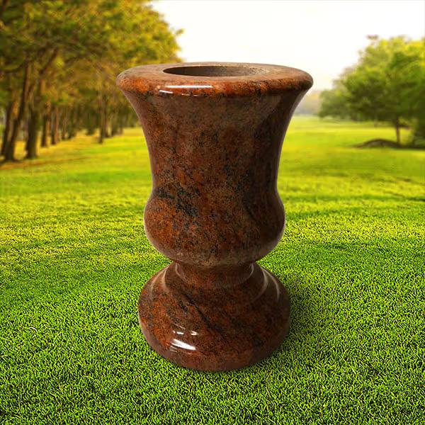 Jarra Torneada Granito Multi Color Red - JR53