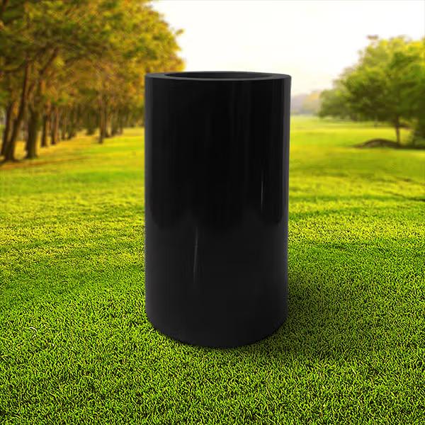 Jarra Cilíndrica Granito Negro - JR51