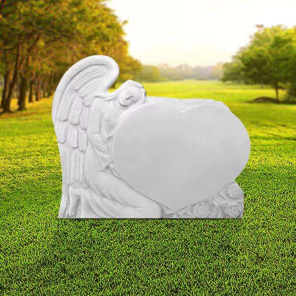 Lápide Anjo Mármore - LP28